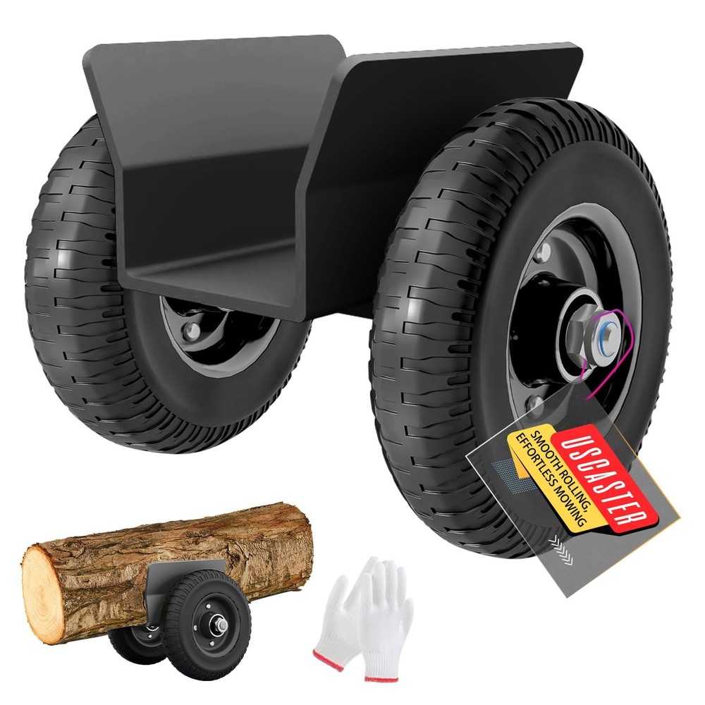 8" Panel Dolly Heavy Duty Door Cart Slab Dolly 660LBS Capacity Solid Rubber W...