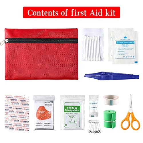 Car Roadside Emergency Kit with Reflective Warning Triangle, Assistance Kit