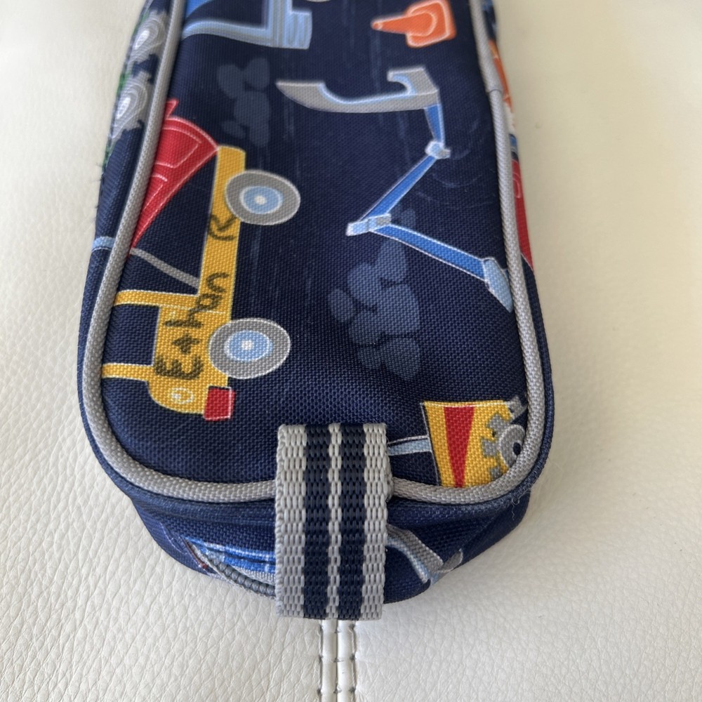 Pottery Barn Kids Mackenzie construction-themed pencil case