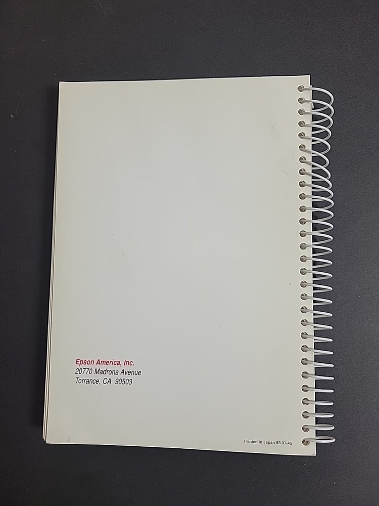 epson action printer 1000/1500 Reference Guide