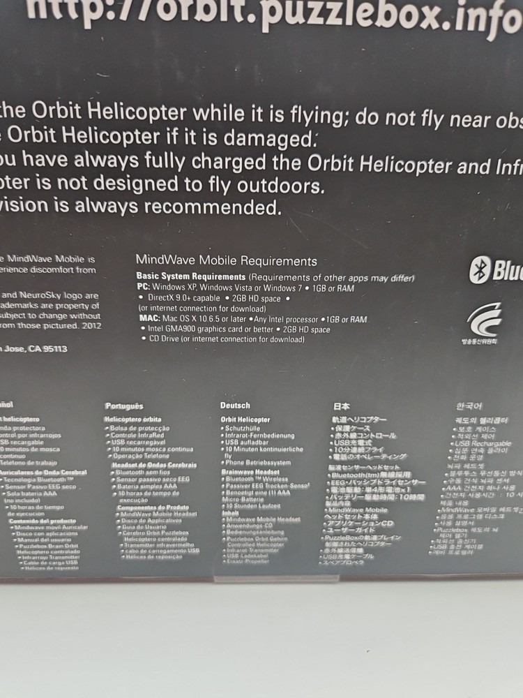 Puzzlebox Orbit Neurosky Mindwave Mobile Helicopter