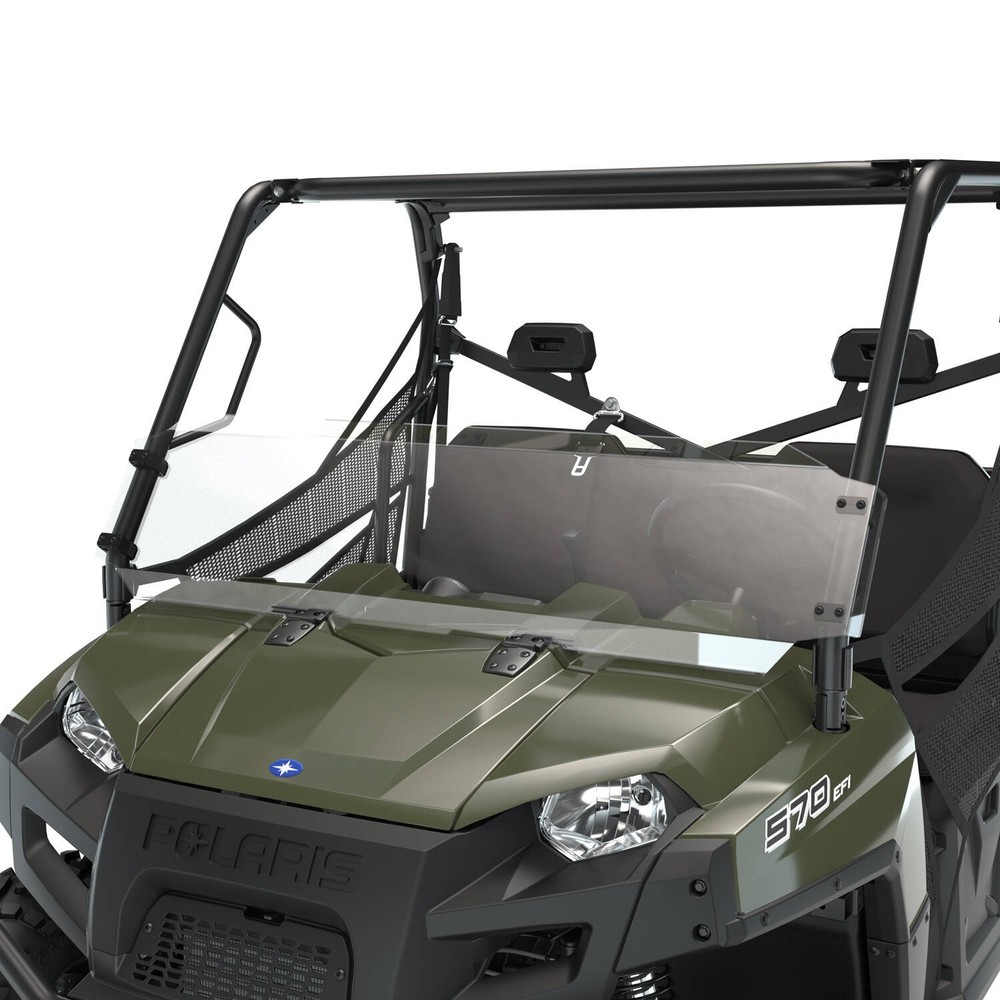 Polaris Lock & Ride Half Front Windshield, Polycarbonate, for RANGER UTV