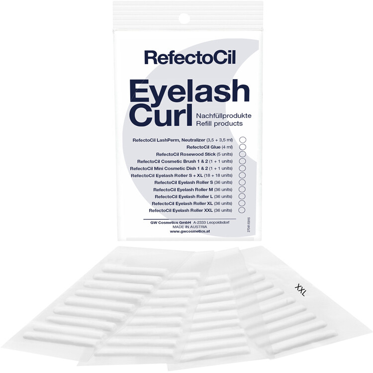 Eyebrow RefectoCil LashPerm XXLarge Perm Rollers 36pcs New