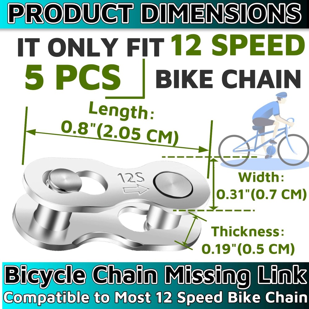 Missing Link 5 Pairs for 12 Speed Chain Master 12