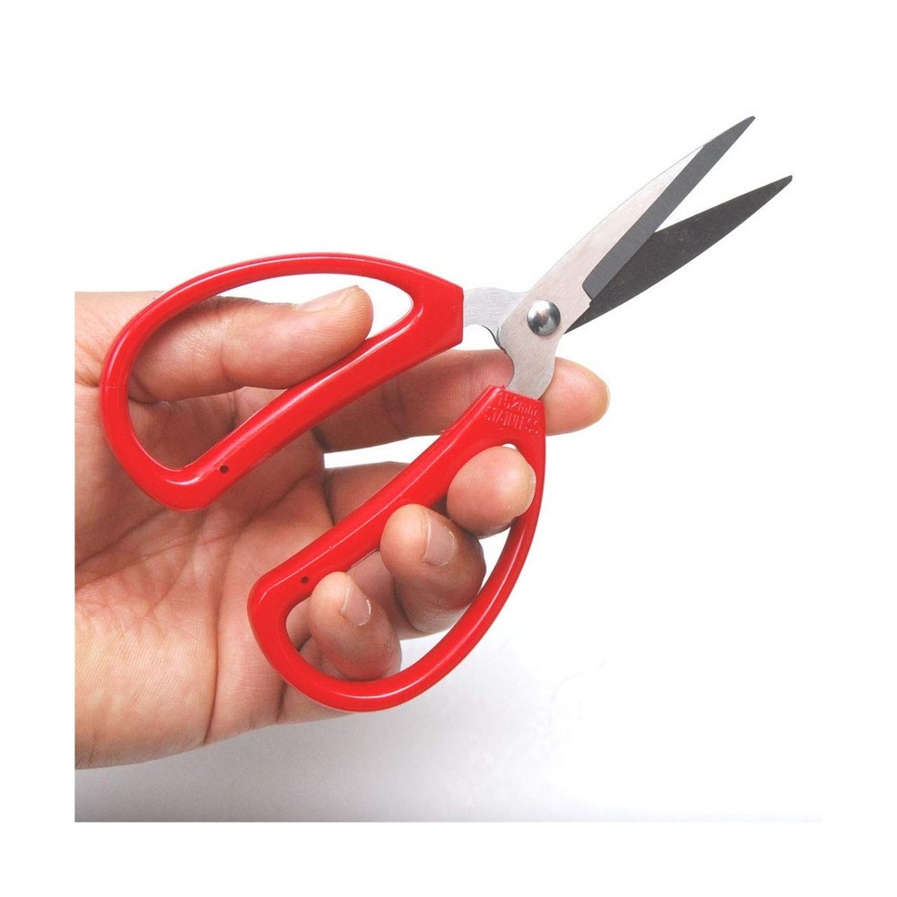 Hometeq 6" Scissors Multi-Purpose Stainless Steel Sharp Scissors with Red Han...