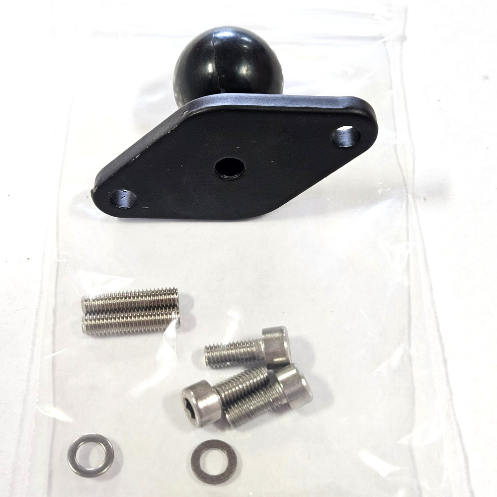 RAM Mount 2x Double Socket Arm, B Size, Medium, w. 2x Diamond Base, RAM-B-201U