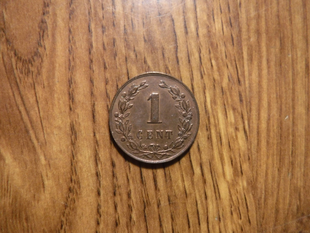 NETHERLANDS 1 CENT 1878 COIN (T407)