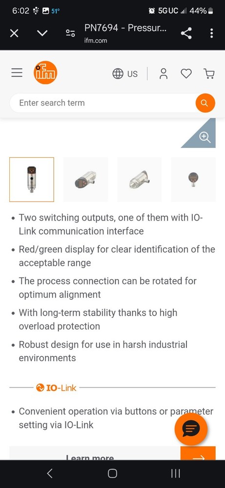 IMF Electronic Pressure Sensor With Display PN7694