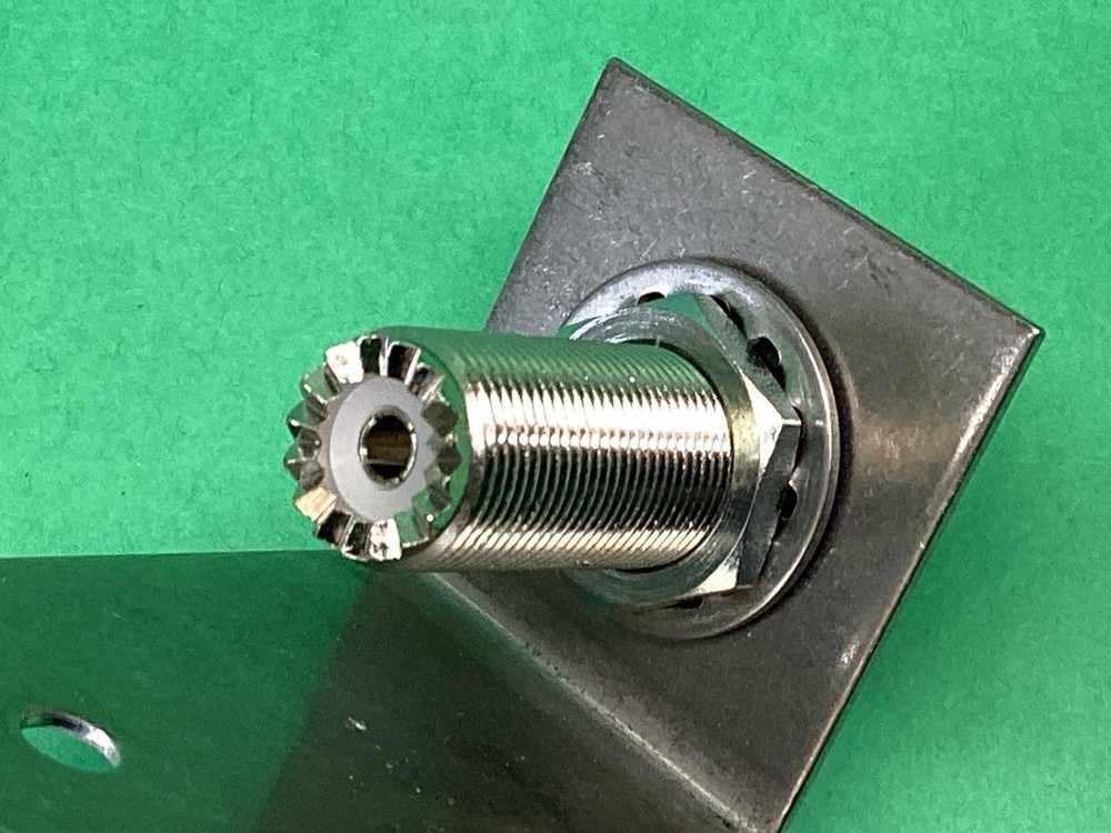 NMO Antenna Mount + Stainless Steel Bracket - Unknown Make - UNTESTED