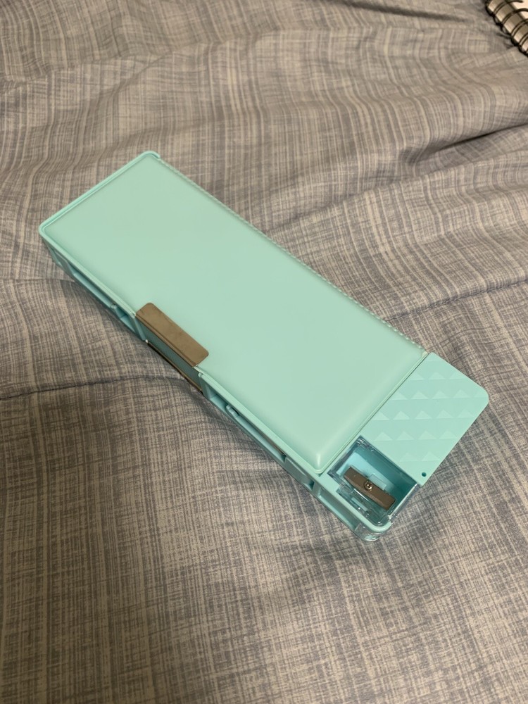 Daiso - Multi-Purpose School Pencil Case BLUE