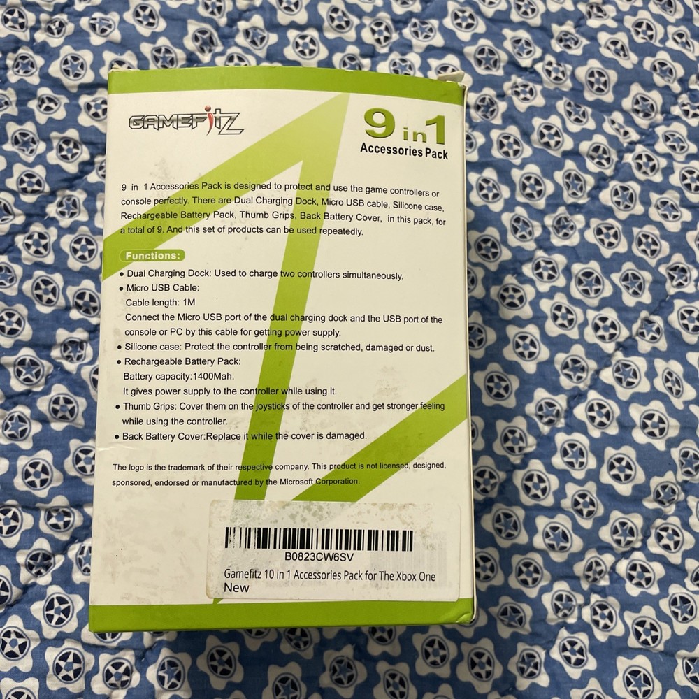 Xbox Dual Controller Charging Pack, 9 In 1 - Open Box, Missing Items NIB