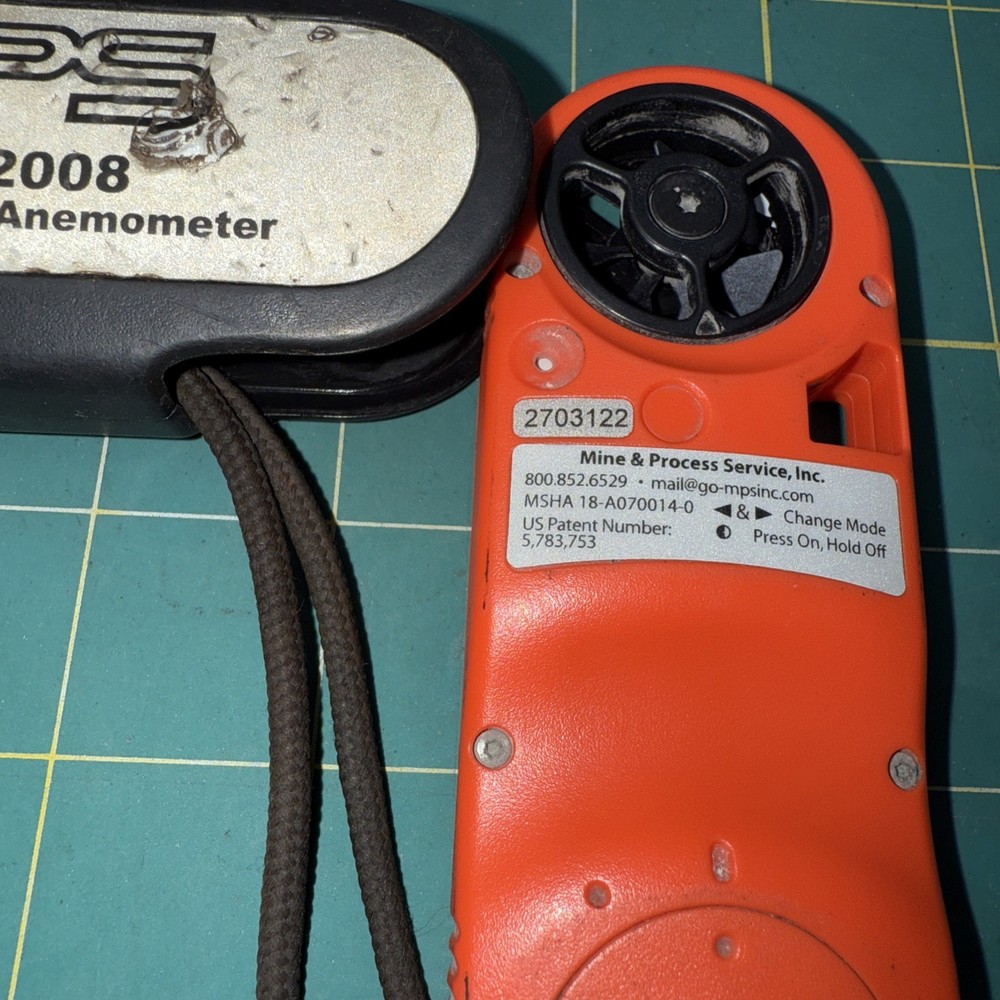 MPS PMA-2008 Pocket Mining Anemometer