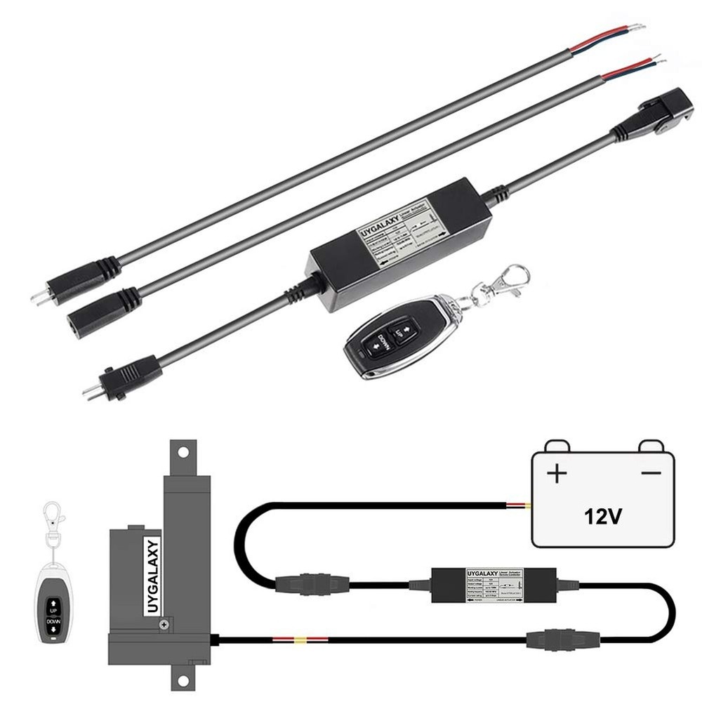 Linear Actuator Controller DC Motor 12V Momentary Switch Forward/Reverse Wire...