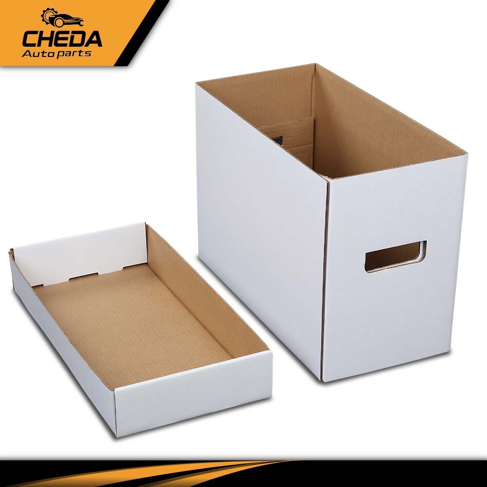 5 Pack Short Cardboard Comic Book Storage Box White - Holds 150-175 Comics
