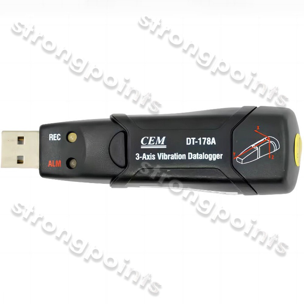 1PCS  Shock Vibration Acceleration Data Logger 8M Memory   DT-178A 3-Axis
