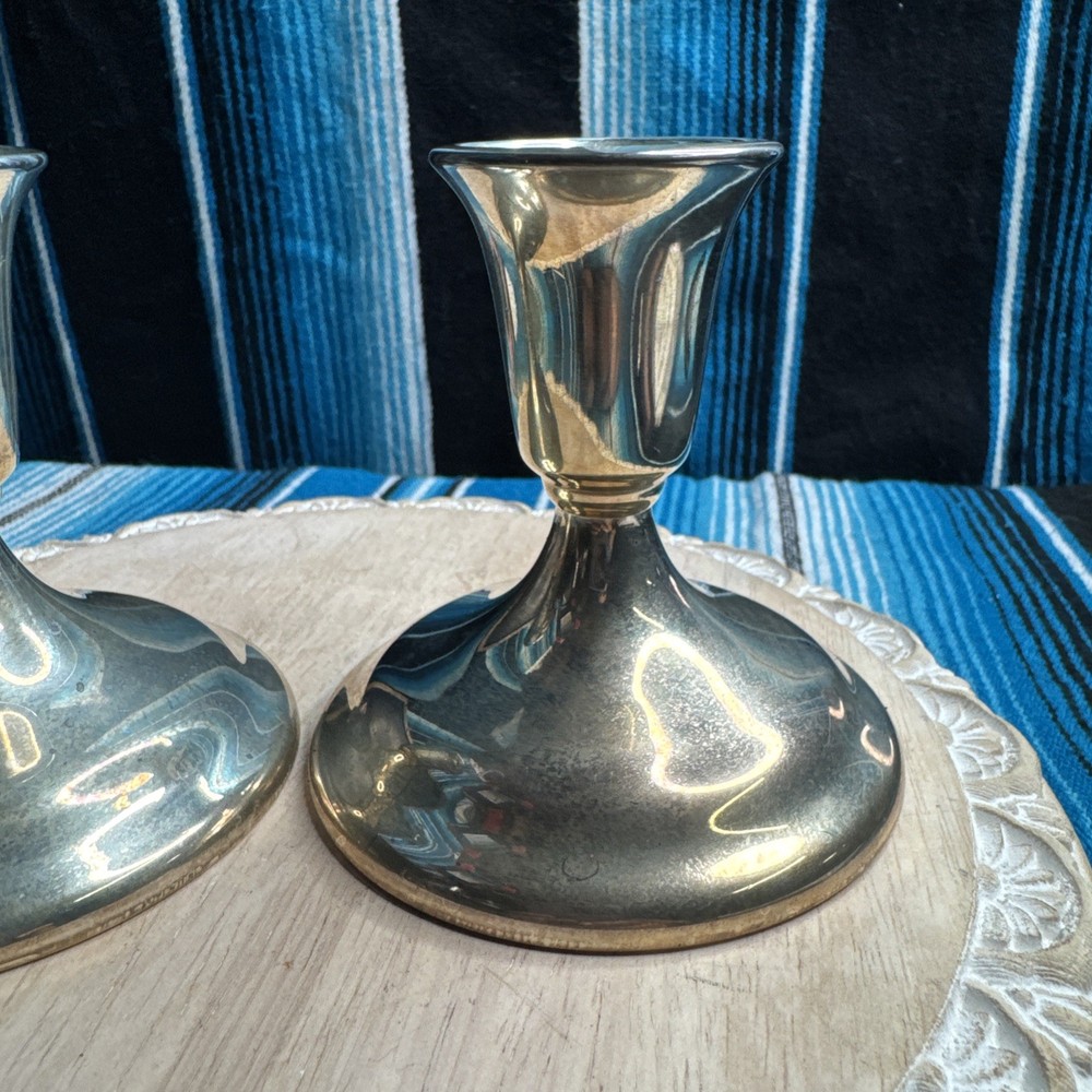 Wm. A. Rogers Silver Plated Candle Stick Holders Set