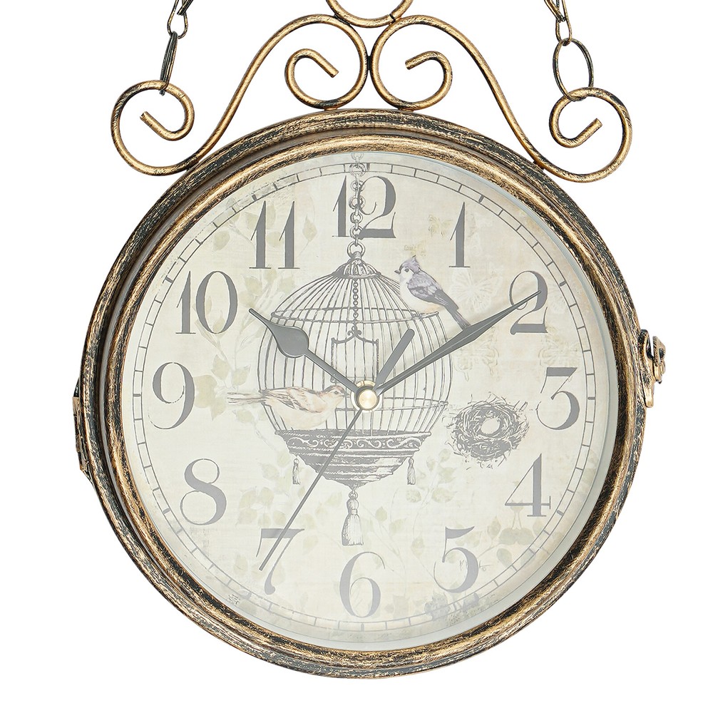 Double-sided Wall Clock, Wall Clock Decoration, Vintage Wall Clock Indoor Use