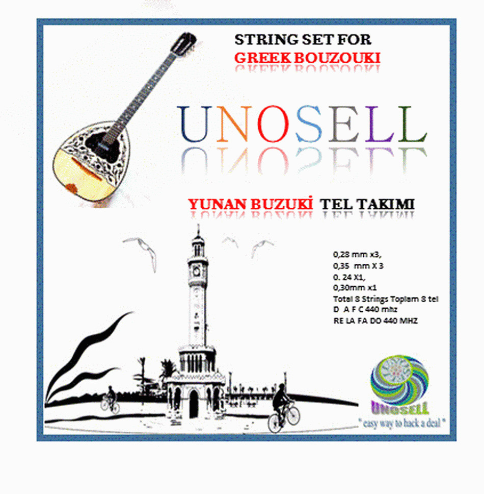 String Set For Greek String Instrument Bouzouki