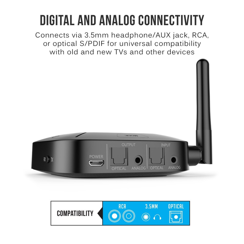 Connect Hub Bluetooth Audio Transmitter and Receiver for TV (USED)