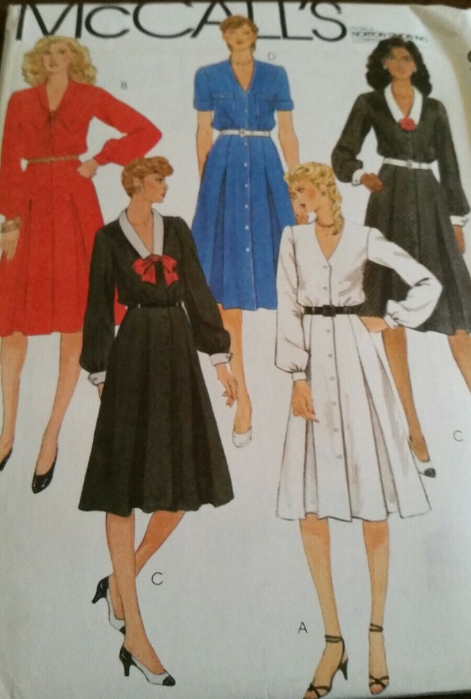 McCalls Uncut Pattern Half Size Dress 838116 1/2 Bust 39