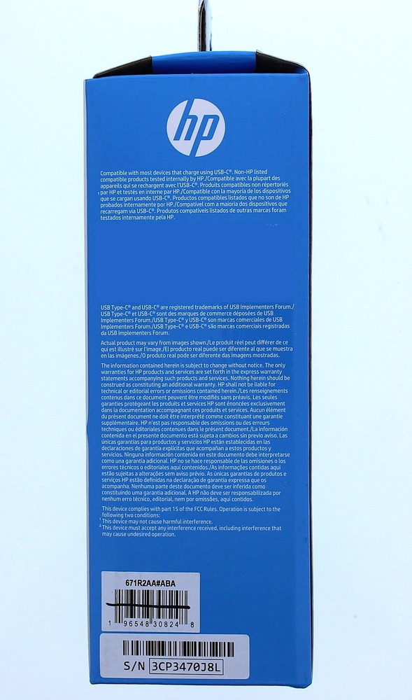HP 65W USB-C Laptop Charger