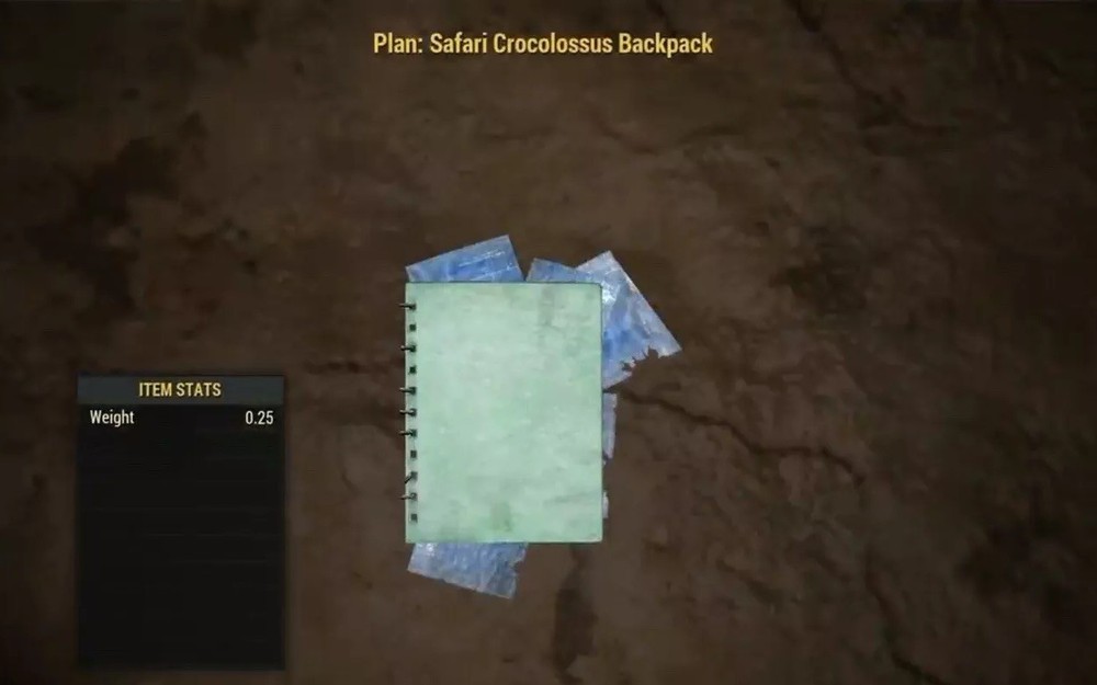 (Xbox) Safari Crocolossus Backpack Plan - Rare Plan