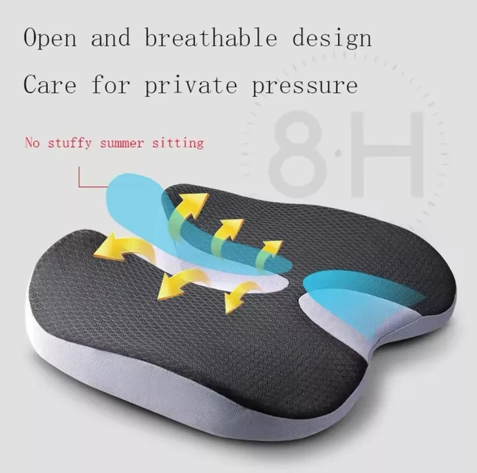 Memory Foam Prostate Cushion Tailbone Sciatica Back Pain Relief Comfy Car Seat