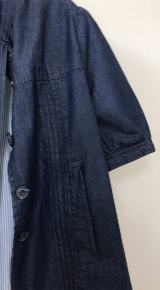 ATMOSPHERE LADIES DENIM GRANDAD COLLAR FULLY LINED JACKET SIZE 14
