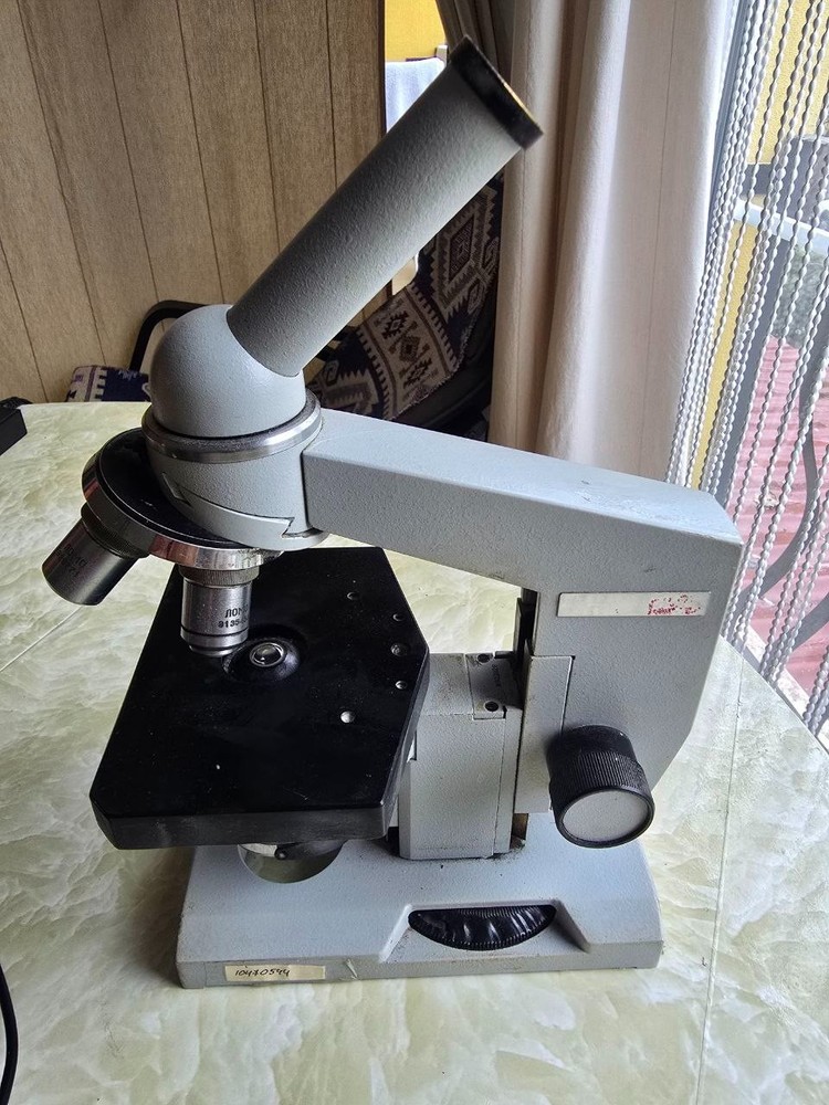 Massive soviet microscope professional laboratory