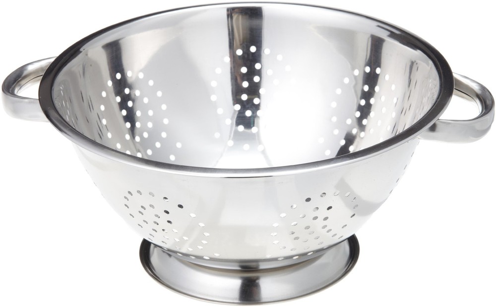 Heavy Duty Handles And Selfdraining Solid Ring Base Stainless Steel Colander 5 Q