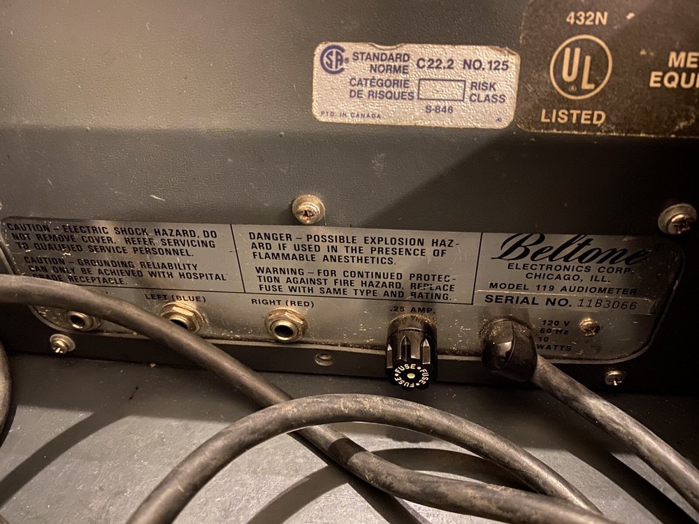 Beltone Model 119 Audiometer