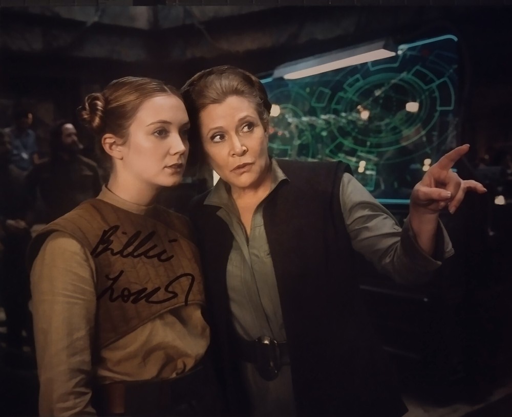 Billie Lourde signed 8x10