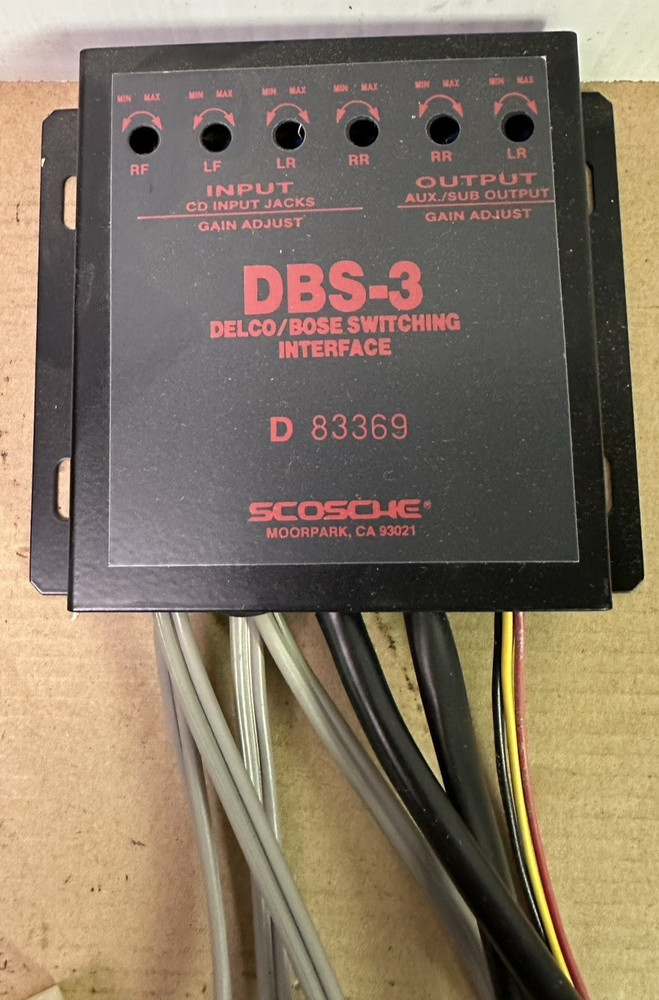 Delco Bose CD Player AUX Amplifier Add on Switching Interface Scosche DBS-3-READ