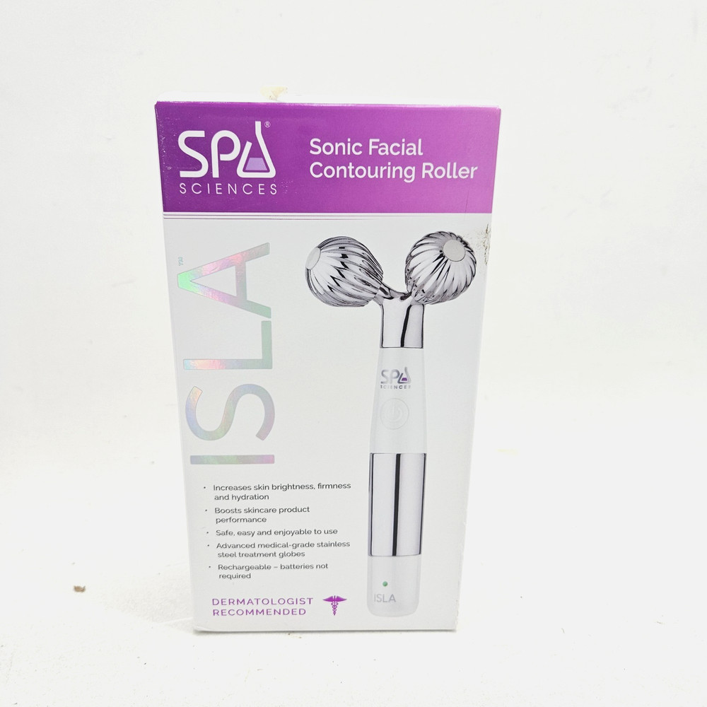 Spa Sciences ISLA Sonic Silver Face & body Contouring Ice & Heat Roller