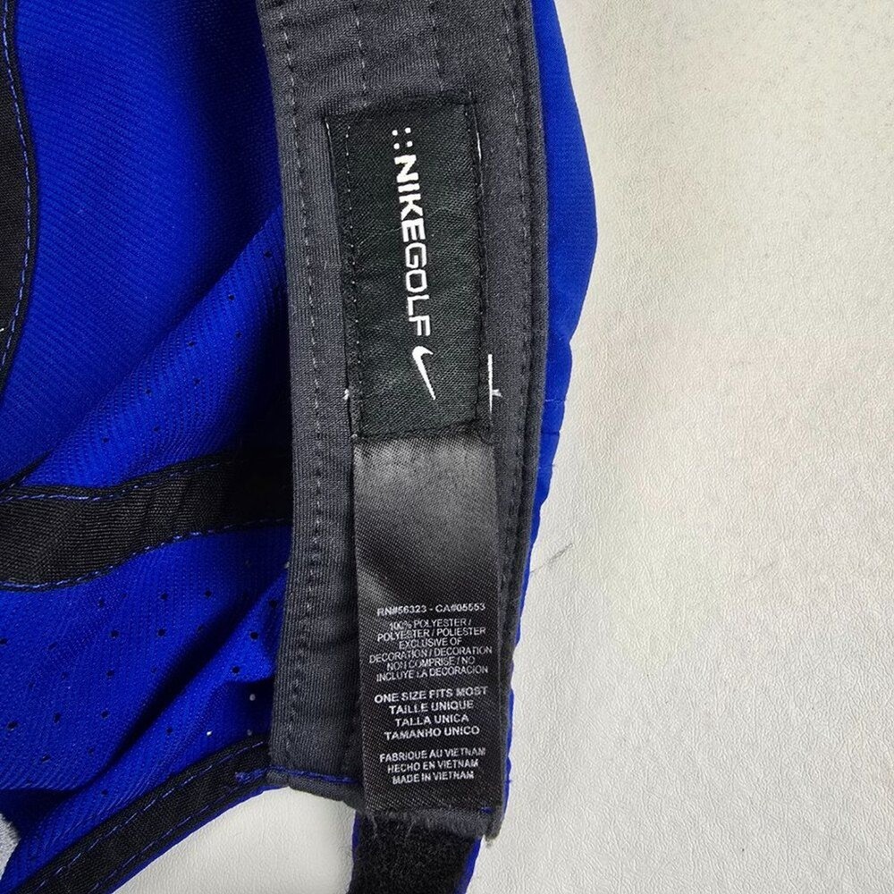 Nike Golf Hat Mens Strapback Adjustable Blue White Lightweight 20XI Performance