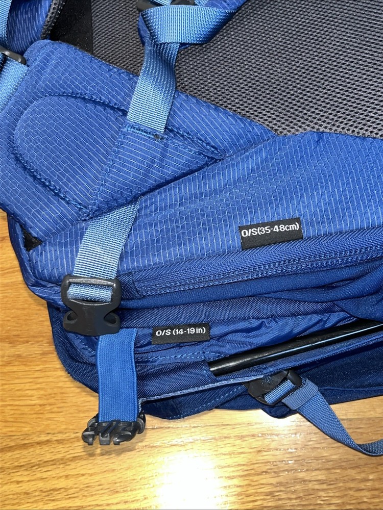 Osprey Ozone Duplex 60 Travel Backpack. Includes detachable day-pack! Blue