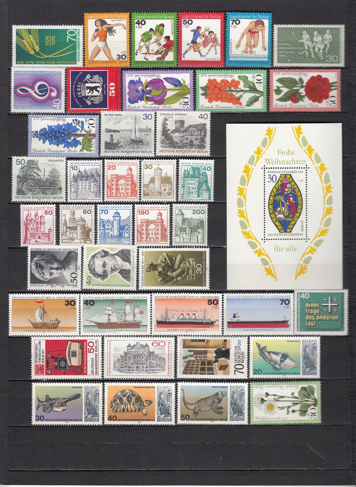 Germany BERLIN 1976-1978 - complete year sets - MNH (m5)