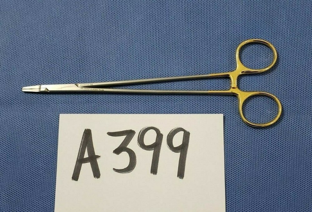 Codman 36-3003 Surgical Classic PLUS RYDER Needle Holder 8" Carbide Jaws