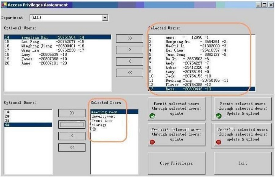 TCP/IP 2 Door 20K Users 100K Events power supply iron box Access Controller