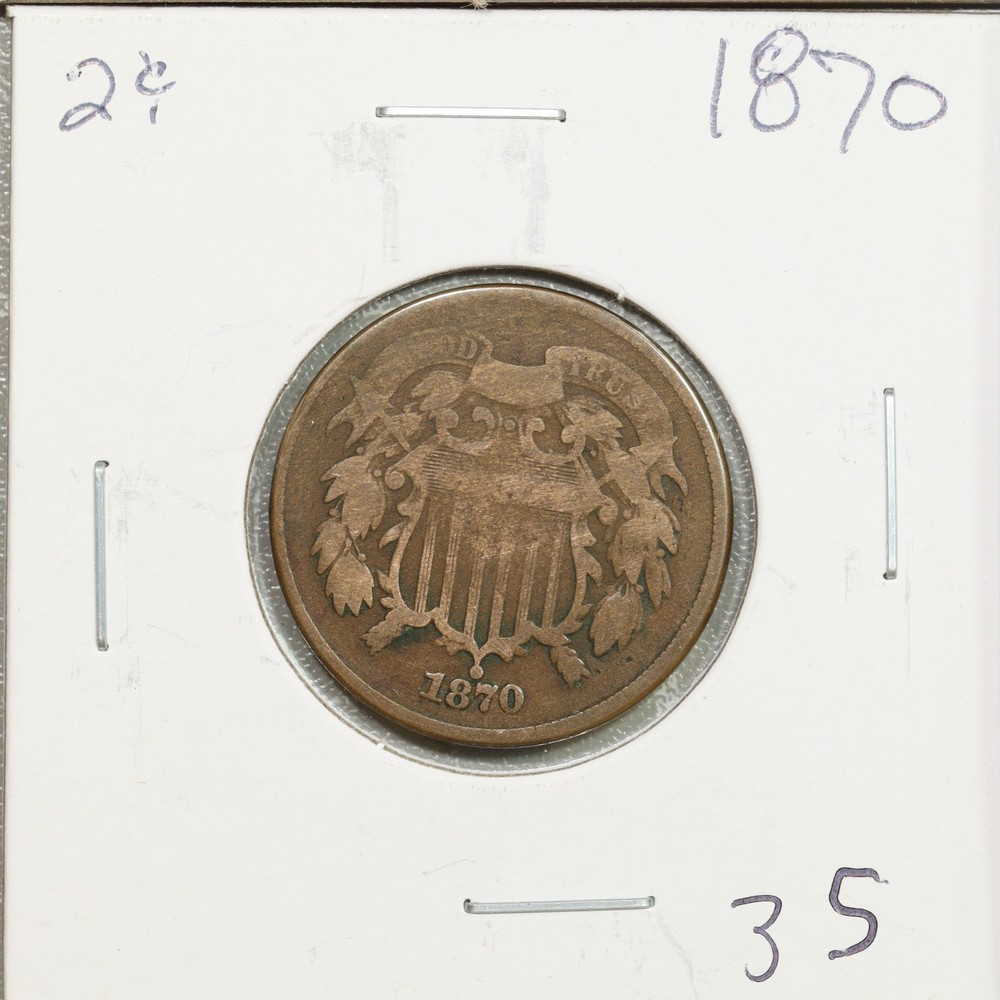1870 Two Cent Piece 2c.