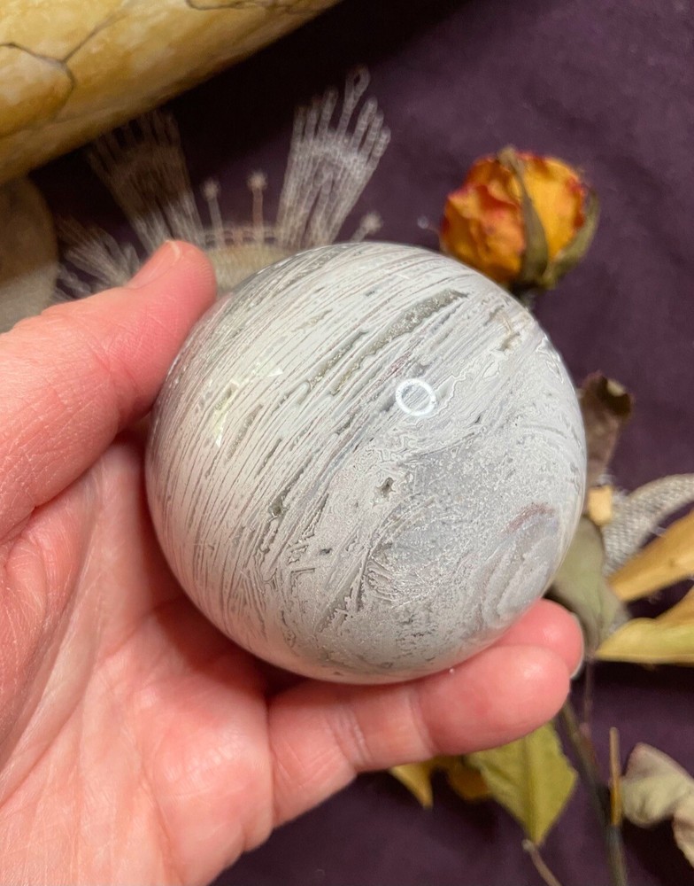 Mexican Lace Agate Sphere, Pagan, Witchcraft