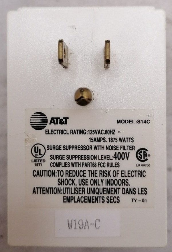 AT&T Surge Suppressor With Noise Filter