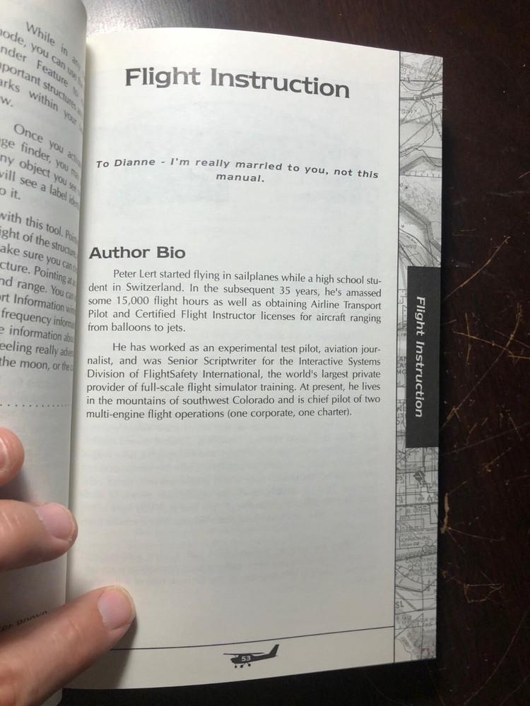 FLY! Pilot Handbook / User Manual - Peter Lert / Flight Simulator Manual 1999