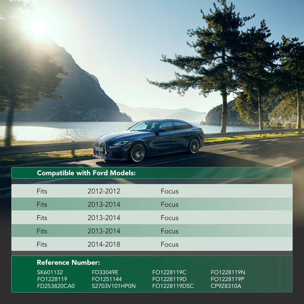 Front Lower Side Engine Splash Shield for Ford Focus 2012-2018 Hatchback Sedan