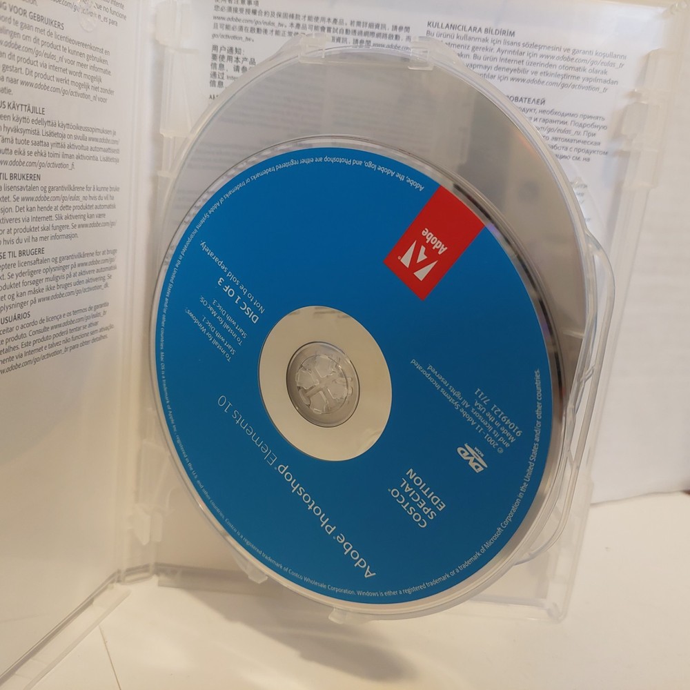 Adobe Photoshop Elements 10 Costco Special Edition CIB Great Condition PC/Mac