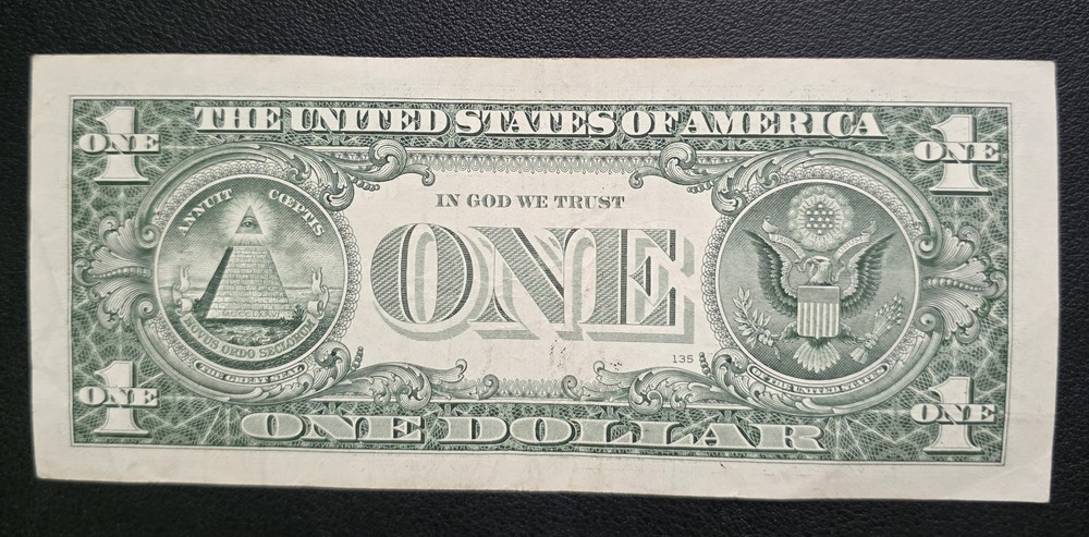 $1 Contaminated Ink Well Error D85939497F CIRC