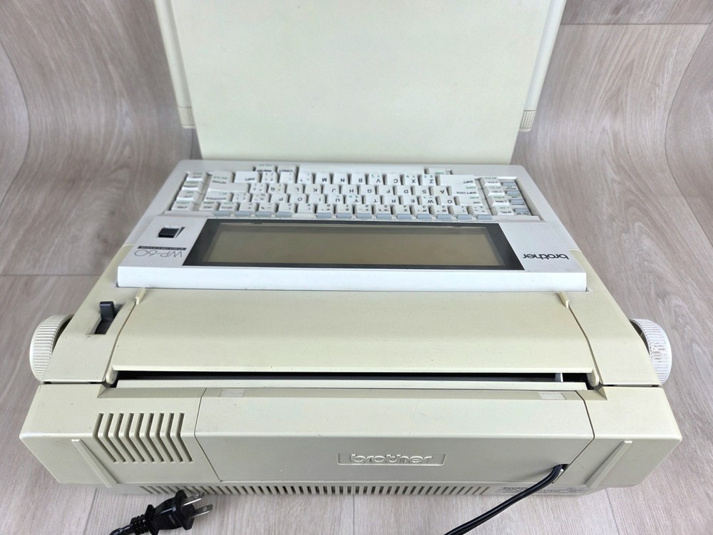 Brother WP60 Portable Word Processor Electronic Typewriter Powers On READ