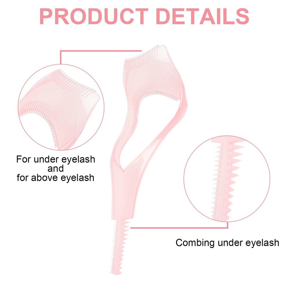 QIYUDA 3 Pcs Mascara Shield Applicator Guard, 3 in 1 Protector Tool powdered