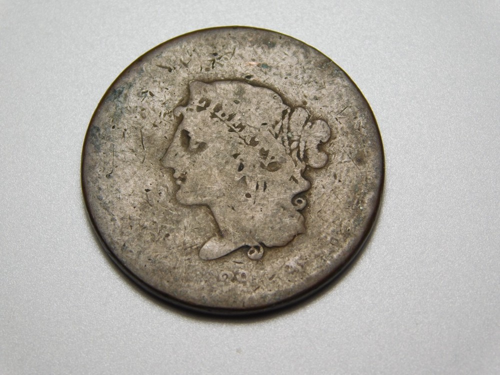 US COINS 1839 CORONET HEAD LARGE CENT