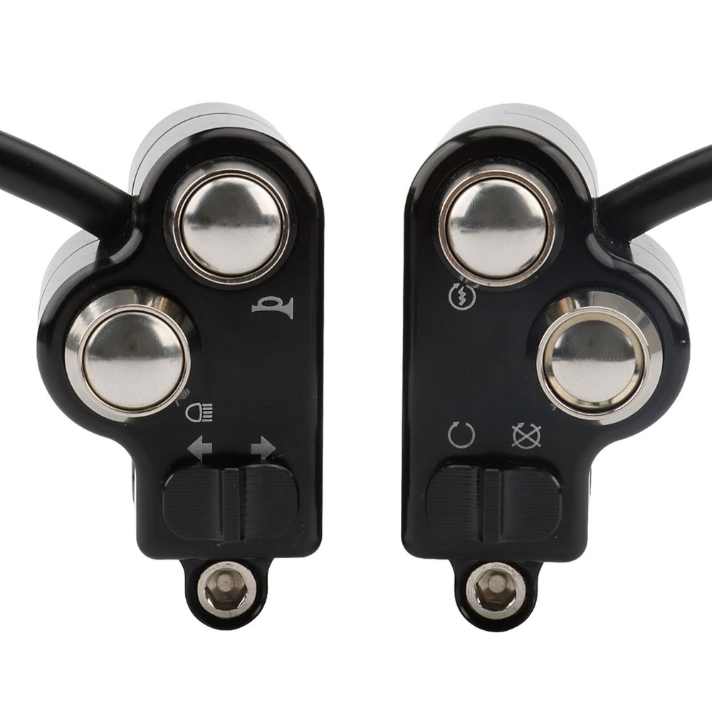 CNC 22mm 7/8"Bar Motorcycle Handlebar Switch Control Horn Turn Signal Start Kill